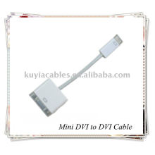 Adaptador de cable MINI DVI a DVI para PC